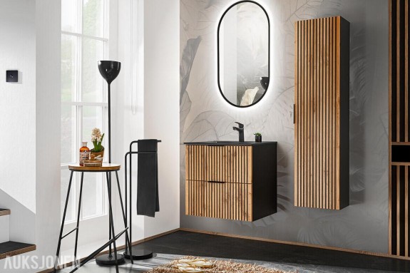 XILO BLACK 60 CM | KOMPLETT MØBELPAKKE TIL BADEROM | UTEN MINSTEPRIS!